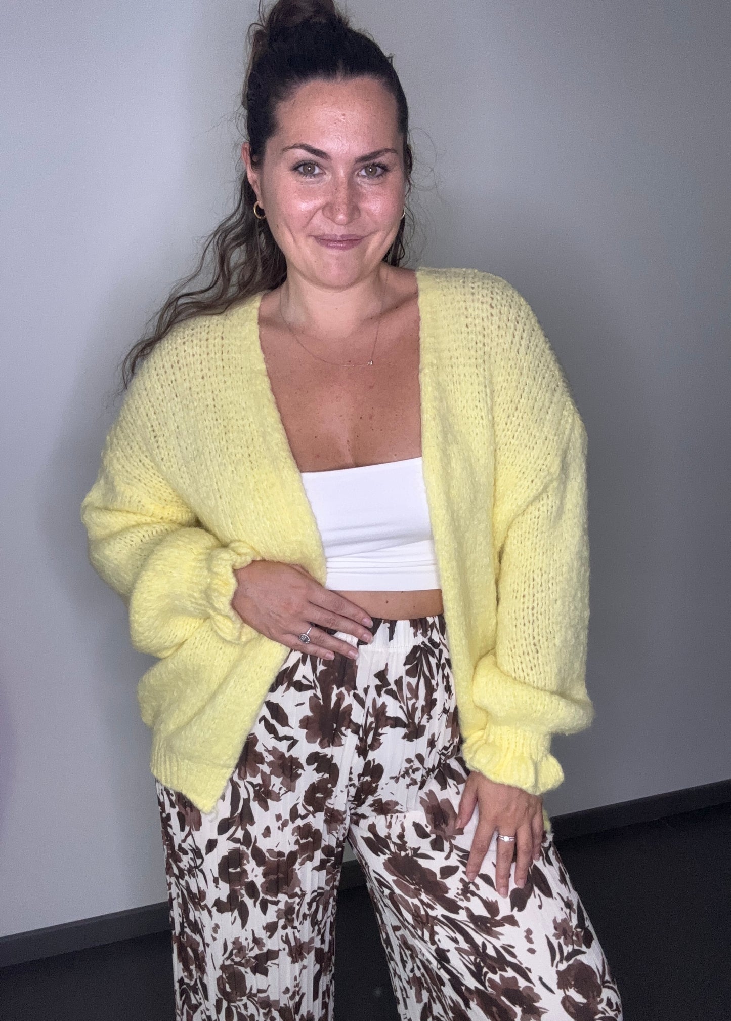 Pantalon large plissé NINA