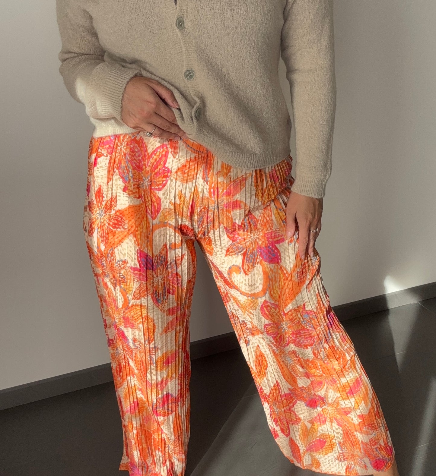 Pantalon large plissé EMY