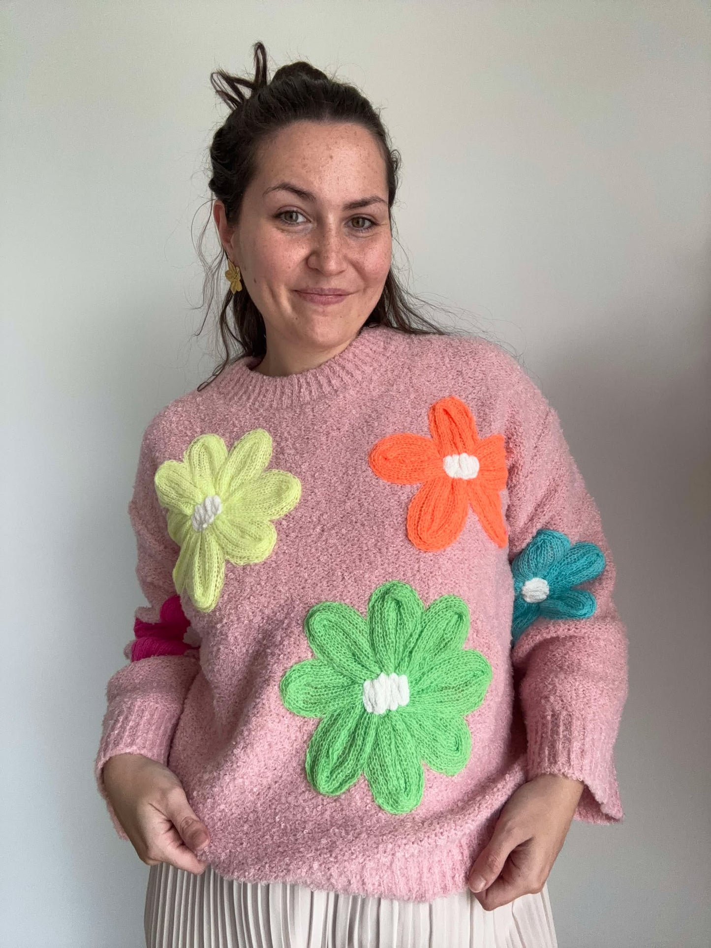 Pull oversize rose FLEUR