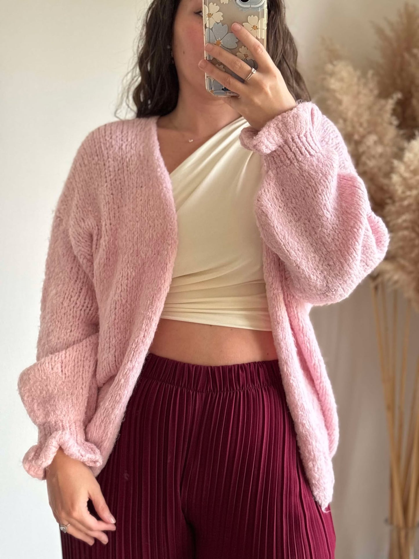 Gilet rose KRABI (34-50)
