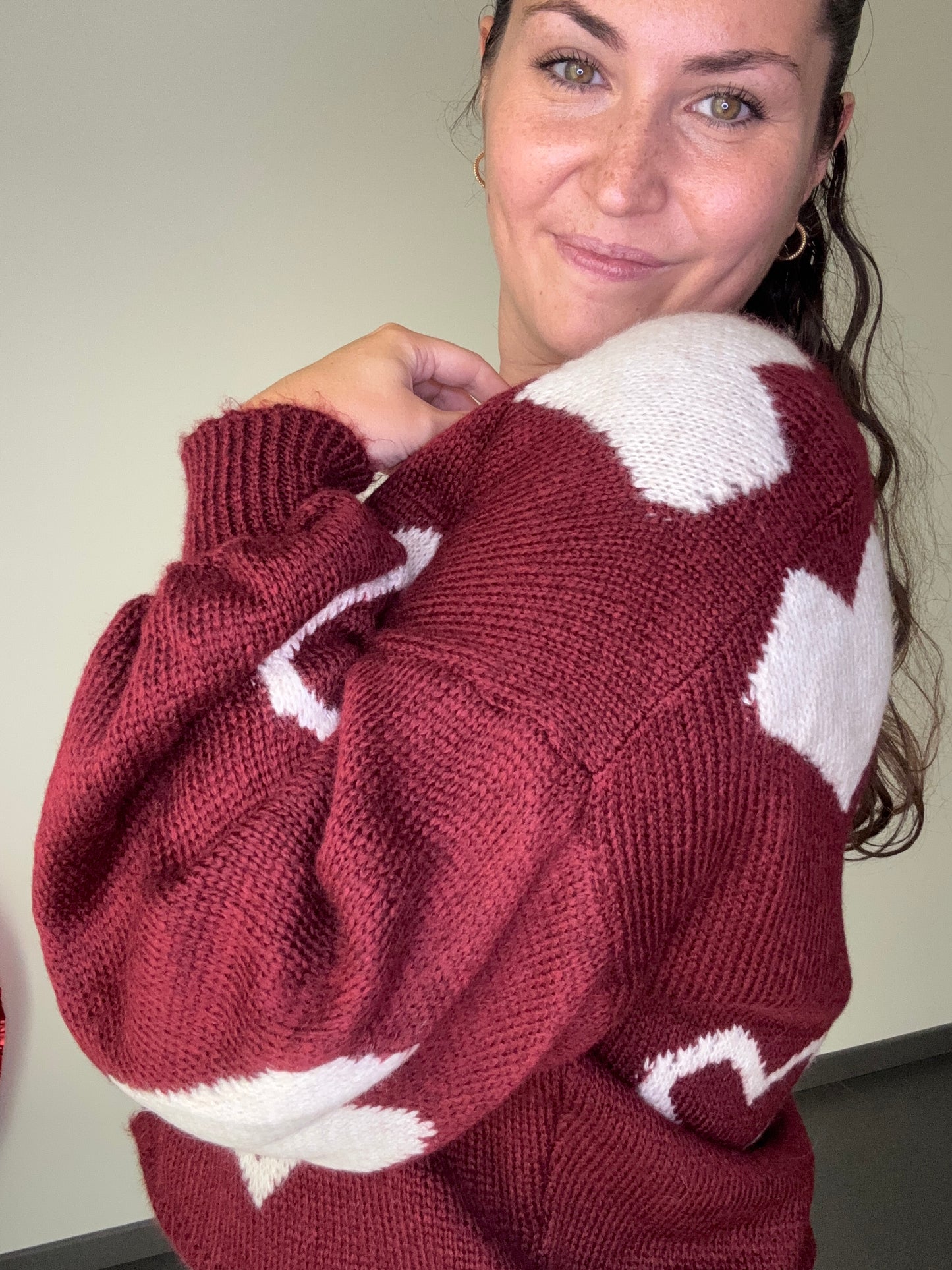 Gilet avec motif coeurs JOJO