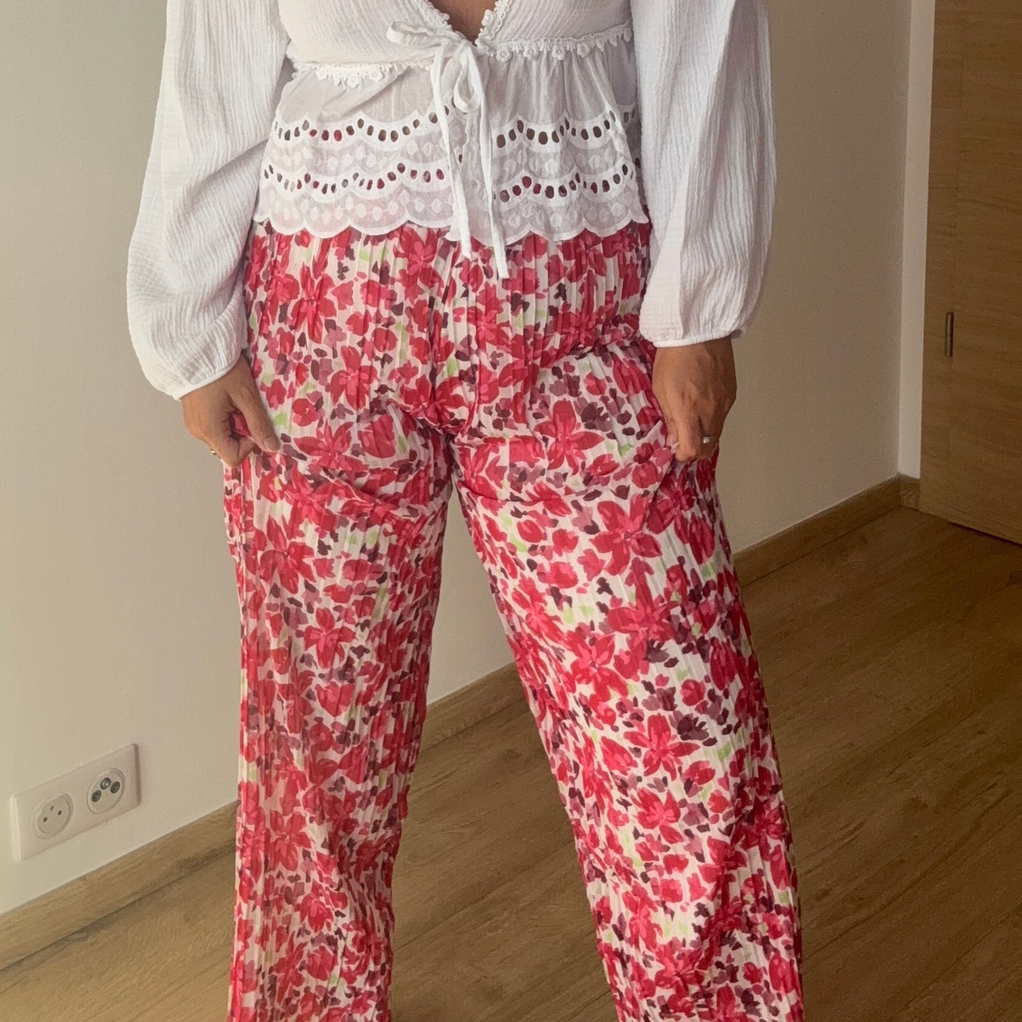 Pantalon large plissé LYLY