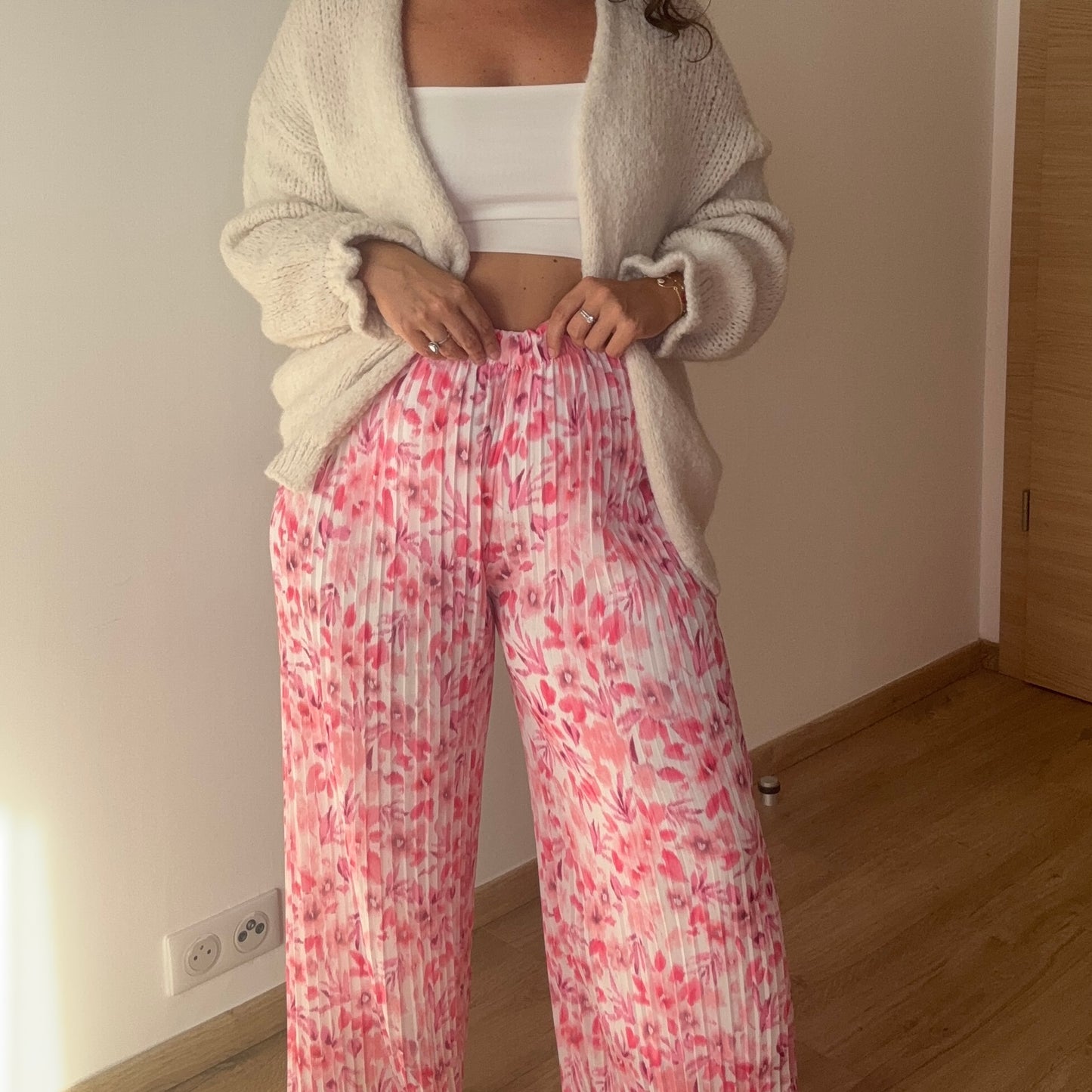 Pantalon large plissé AYA