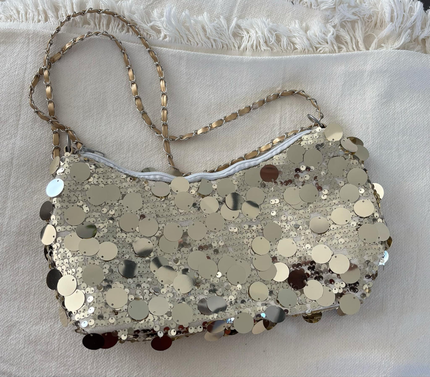 Sac sequins dorés PACHA