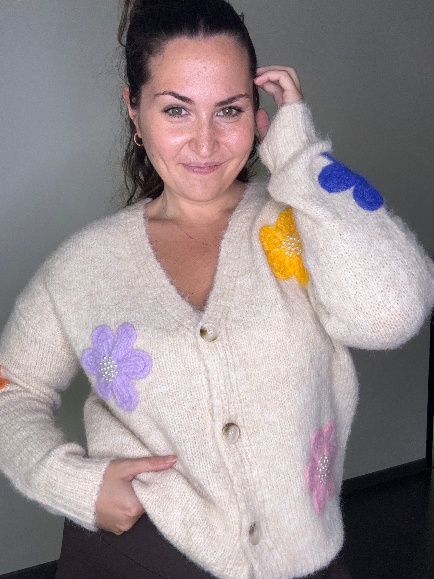 Gilet à fleurs ALYCIA