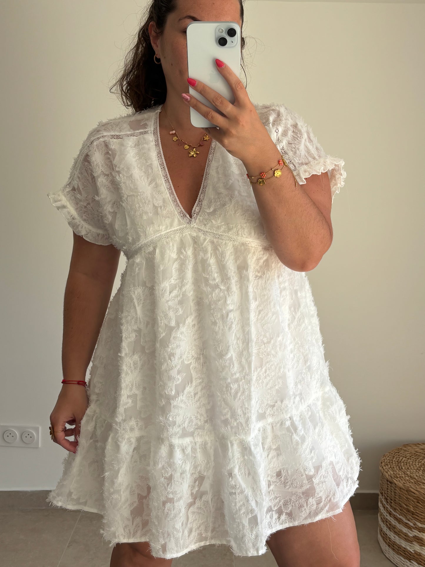 Robe blanche SANTORIN