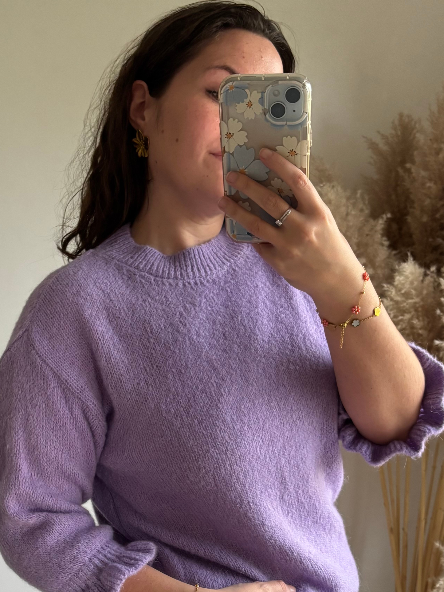 Pull manches 3/4 LILA