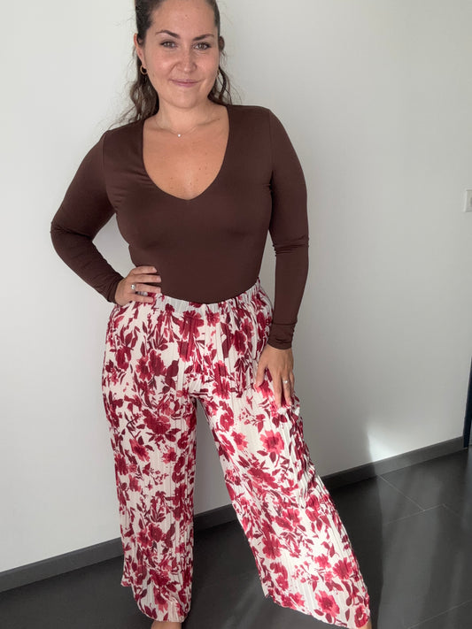 Pantalon large plissé EVA