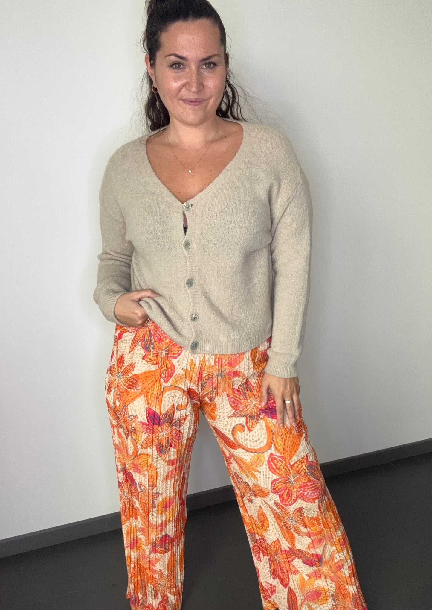 Pantalon large plissé EMY