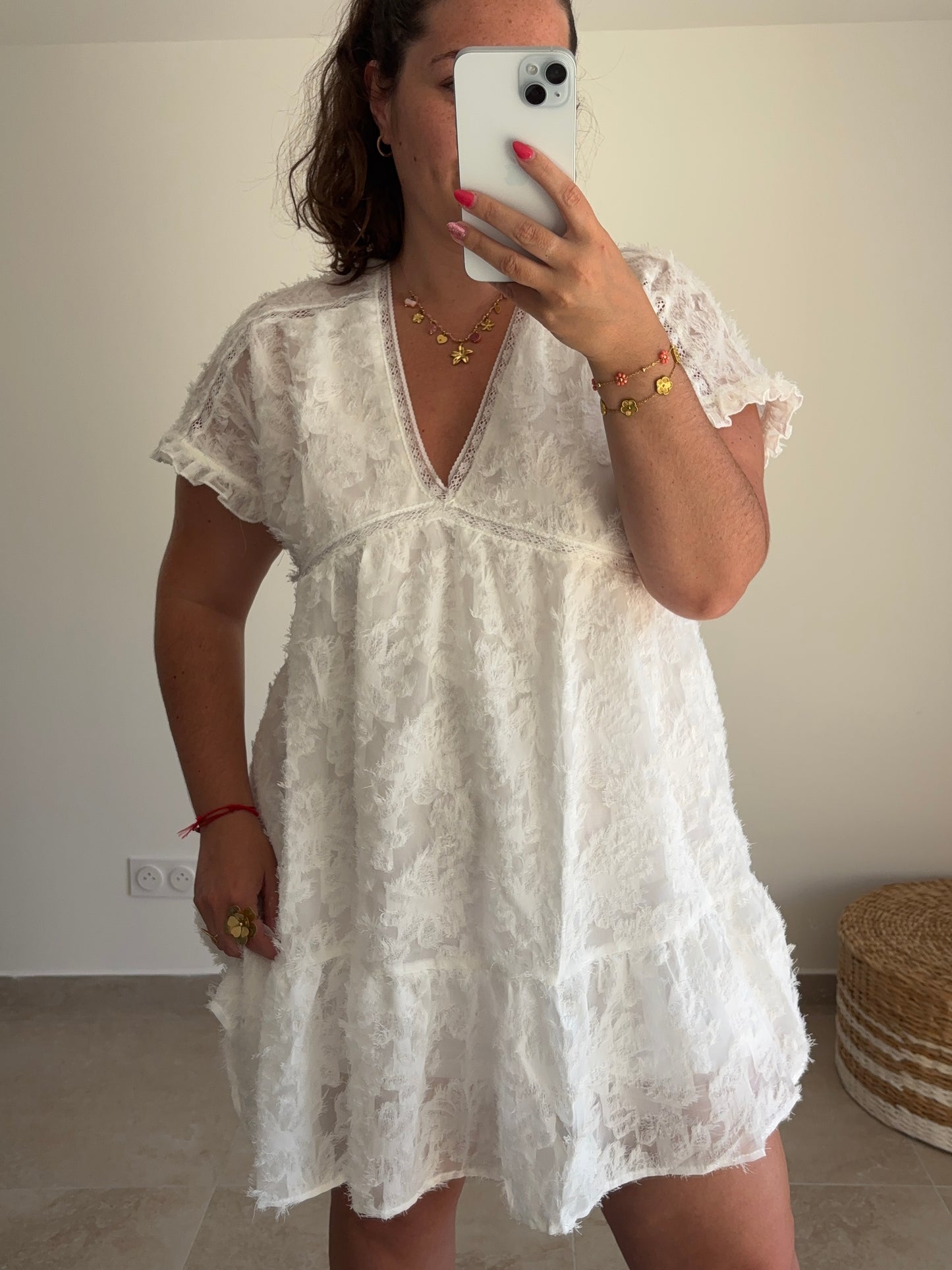 Robe blanche SANTORIN