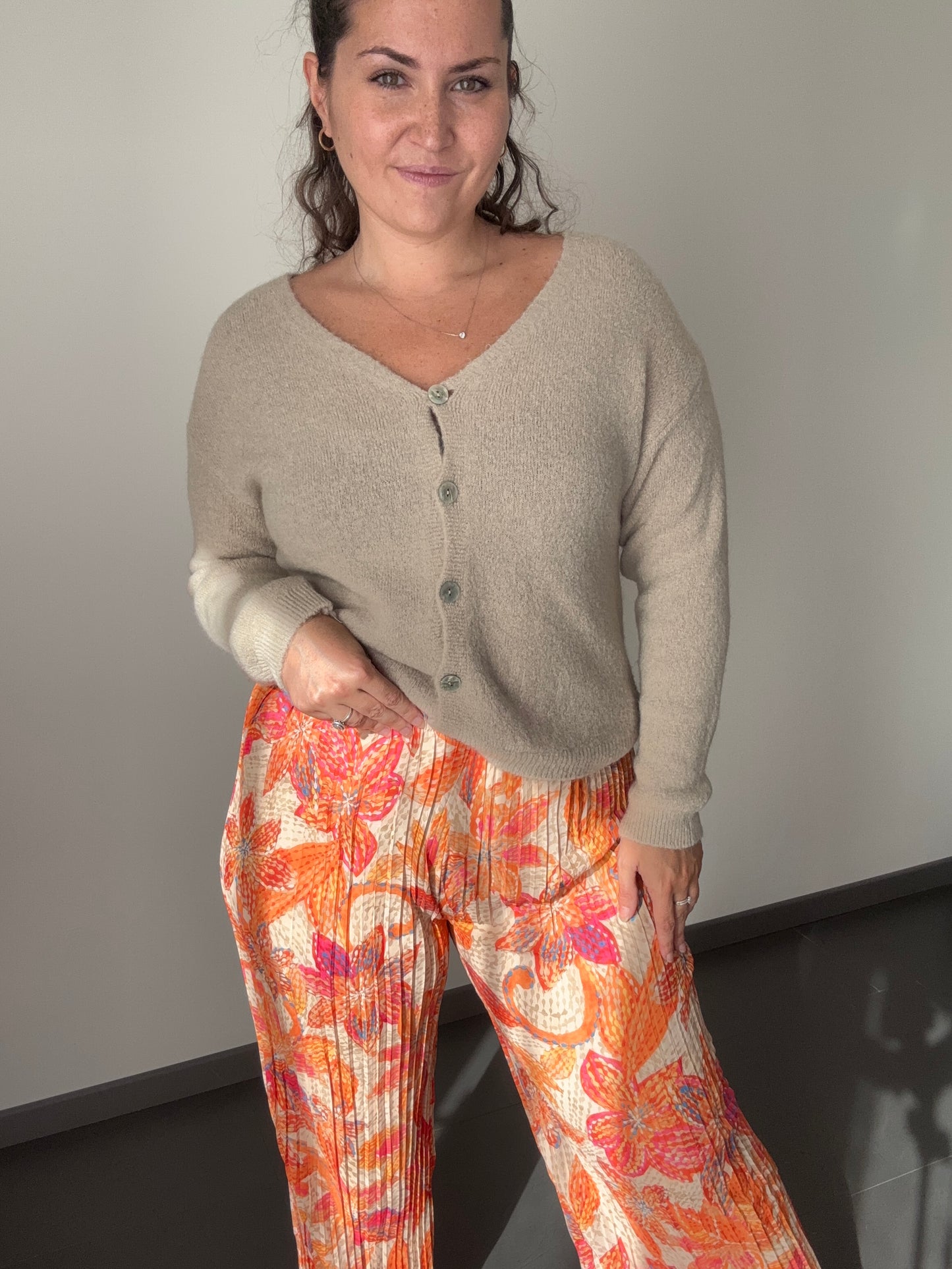 Pantalon large plissé EMY