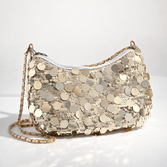 Sac sequins dorés PACHA