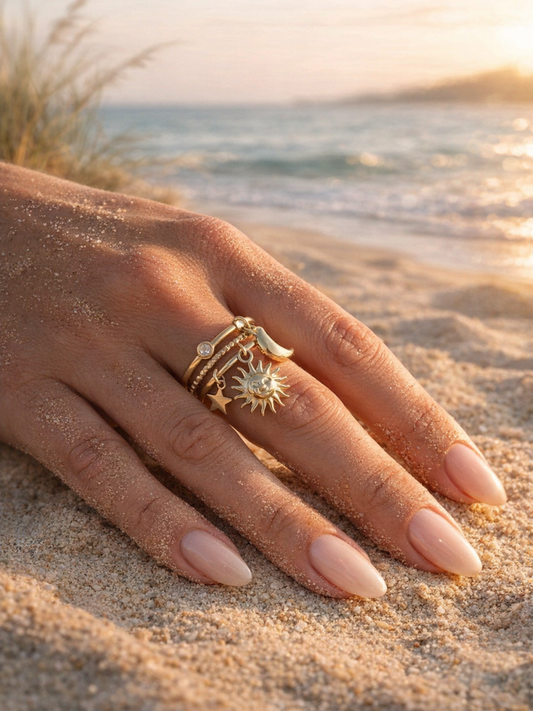 Bague dorée STELLINA