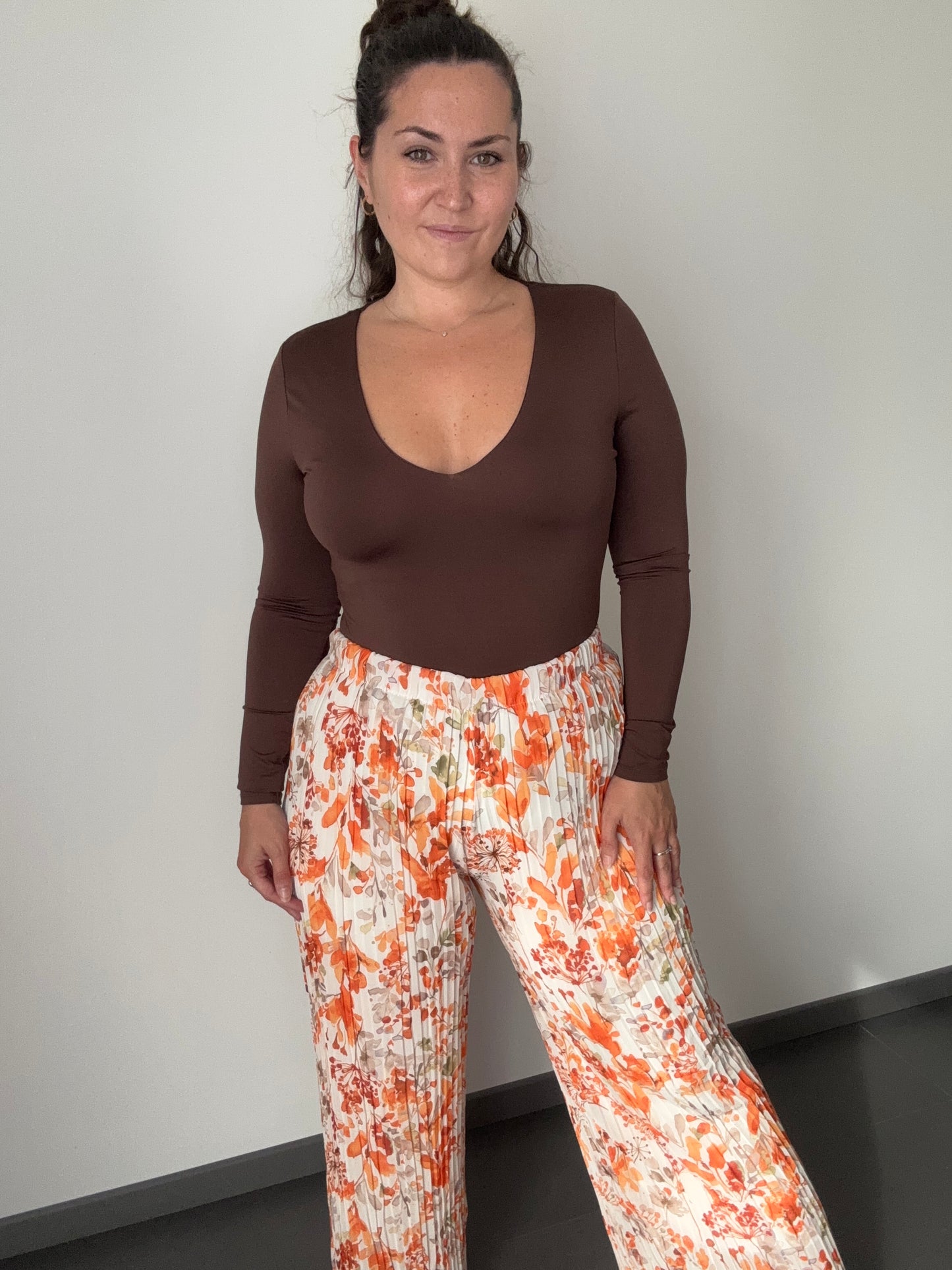 Pantalon large plissé MIA
