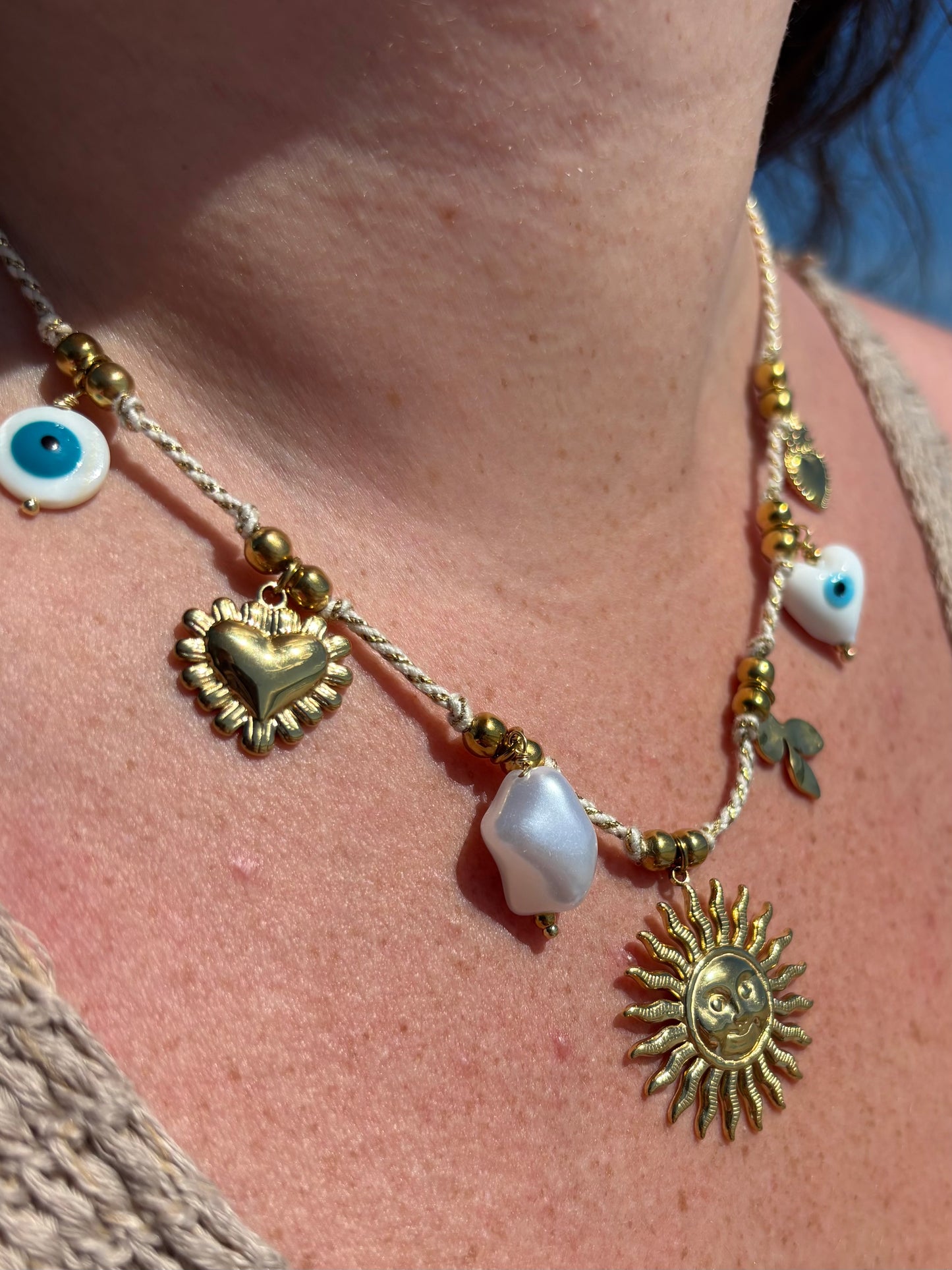 Collier charms SUN