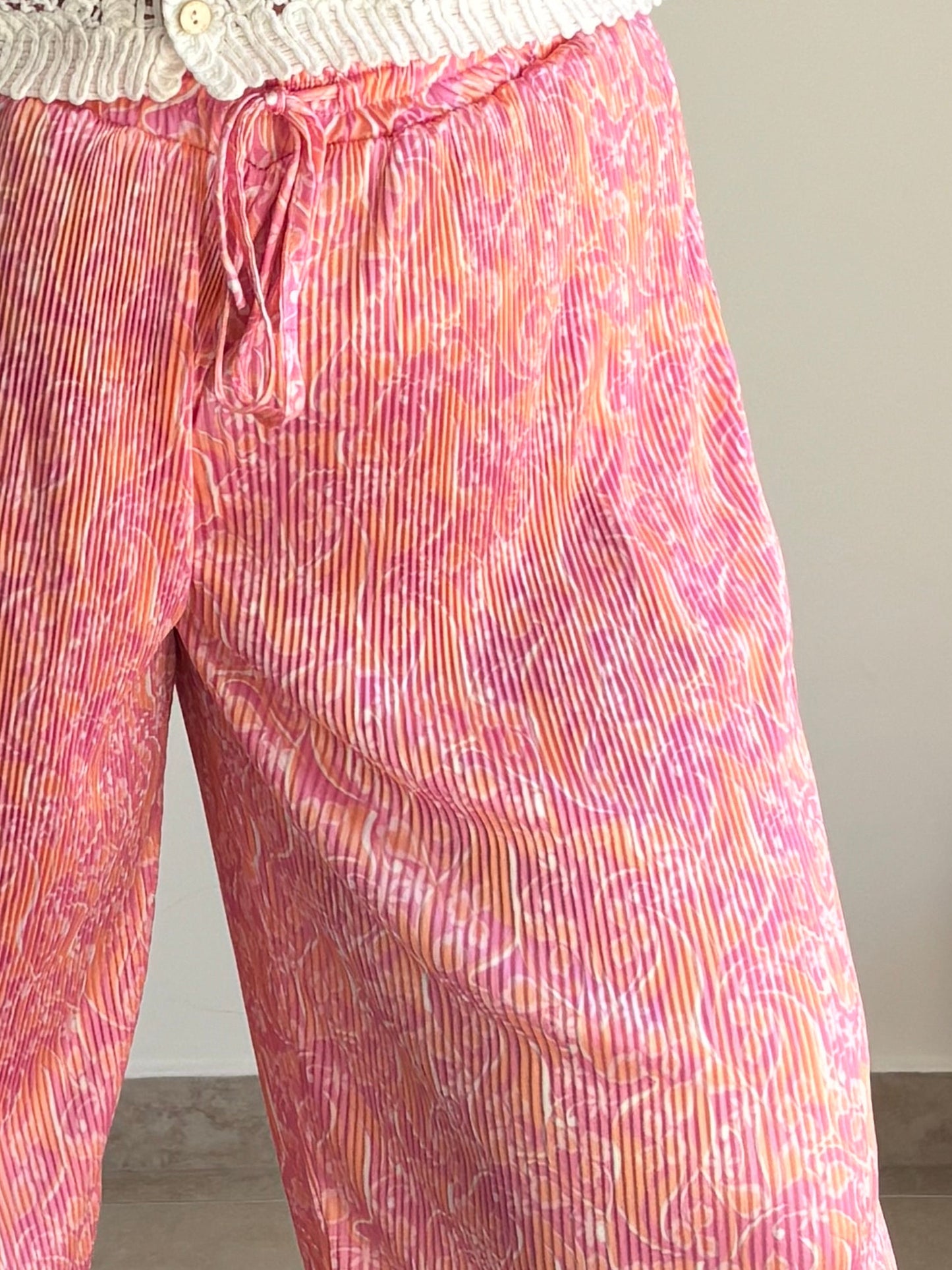 Pantalon plissé satiné SUMMER