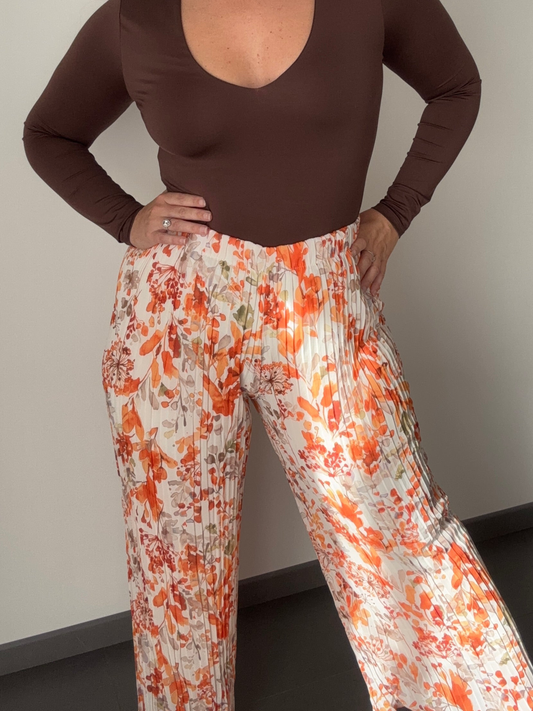 Pantalon large plissé EVA