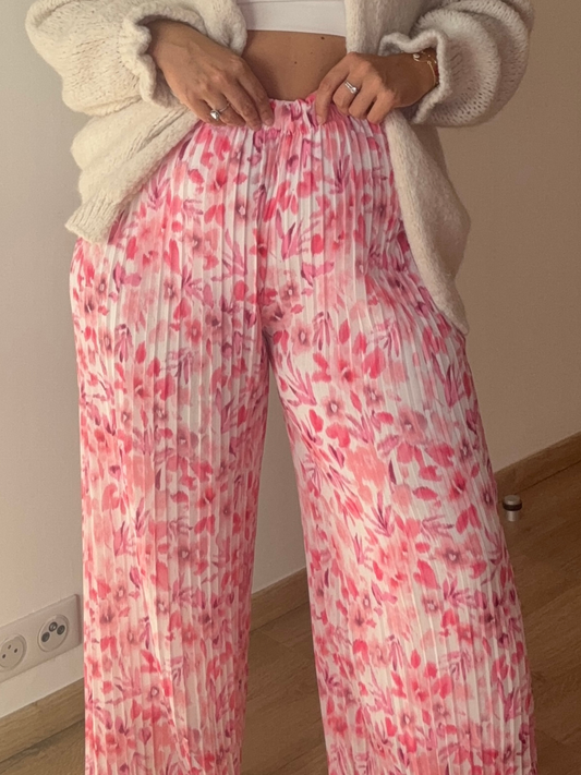 Pantalon large plissé EVA