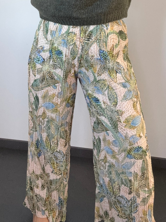 Pantalon large plissé EVA