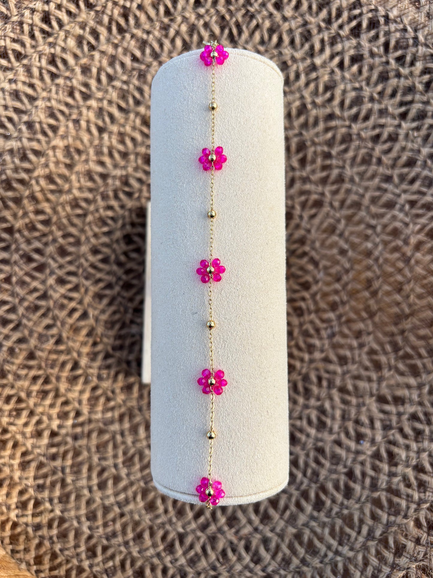 Bracelets fleurs multicolore