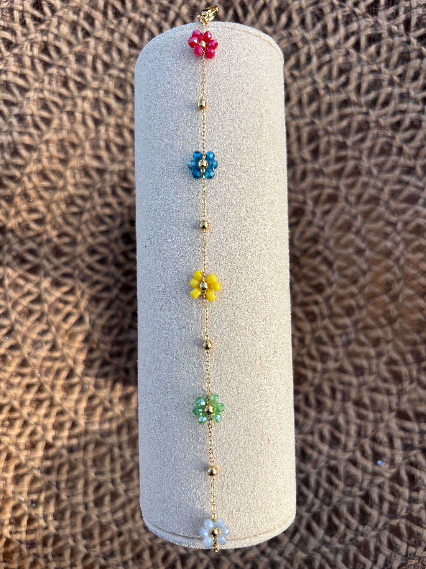 Bracelets fleurs multicolore