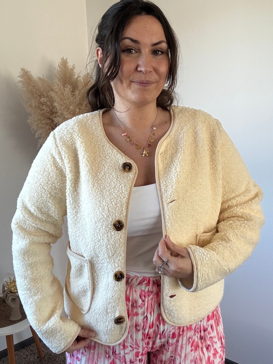 Veste crème TEDDY