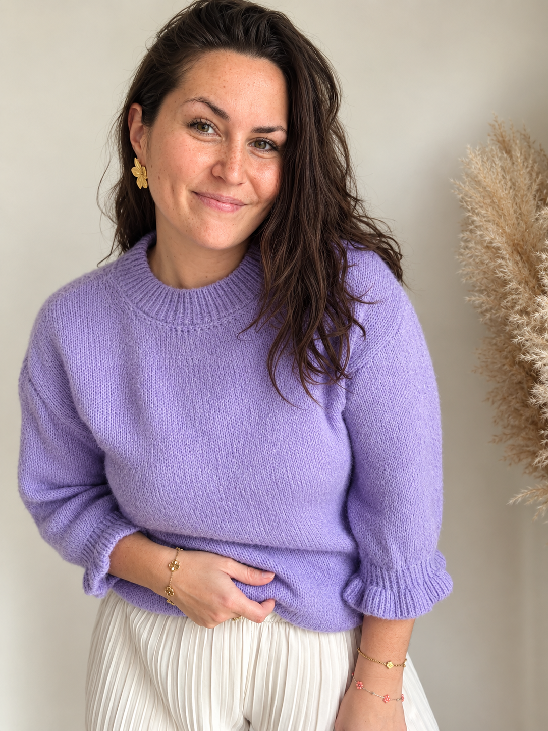 Pull manches 3/4 LILA